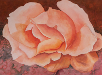 "The Rose", watercolor on paper, 22"x30"